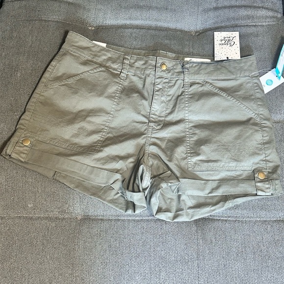 Olive Green Women's Shorts - Picture 1 of 6